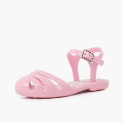 Mulher Pisamonas Sandálias De Borracha Menina Fivela Palmilha Flores