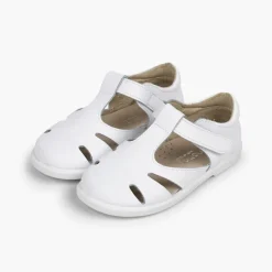 Menino Pisamonas Sandálias Menino Pele Tiras Aderentes Tipo Pepitos