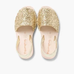 Mulher Pisamonas Sandálias Menorquinas Glitter Menina E Mulher