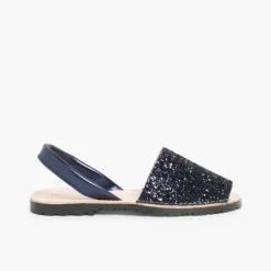 Mulher Pisamonas Sandálias Menorquinas Glitter Menina E Mulher