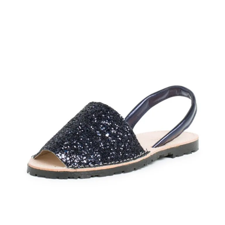 Mulher Pisamonas Sandálias Menorquinas Glitter Menina E Mulher