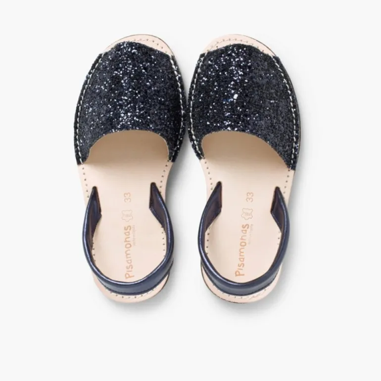 Mulher Pisamonas Sandálias Menorquinas Glitter Menina E Mulher