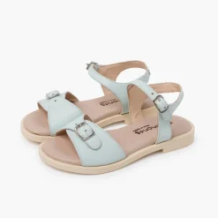 Menina Pisamonas Sandálias Pele Pala Fivela