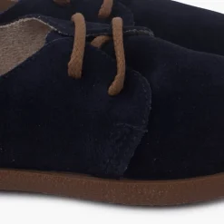 Menina Pisamonas Sapatos Atacadores Camurca Sola Caramelo