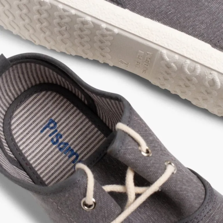 Menino Pisamonas Sapatos Blucher Atacadores Sola De Borracha