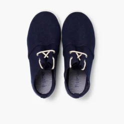 Menino Pisamonas Sapatos Blucher Atacadores Sola De Borracha