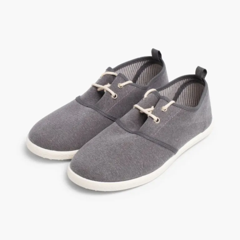 Menino Pisamonas Sapatos Blucher Atacadores Sola De Borracha