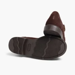 Menino Pisamonas Sapatos Blucher Camurca Fivela