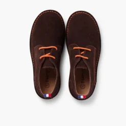 Menina Pisamonas Sapatos Blucher Camurca Sola E Atacadores Cores