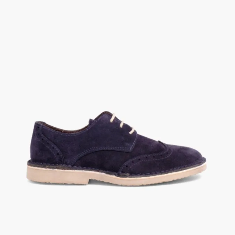 Menino Pisamonas Sapatos Blucher Com Picotado