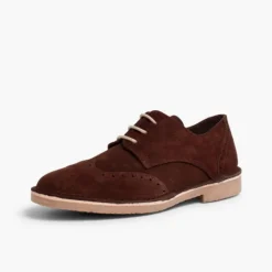 Menino Pisamonas Sapatos Blucher Com Picotado