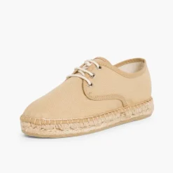 Menina Pisamonas Sapatos Blucher De Lona Com Sola Alpargata