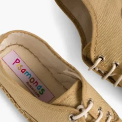Menina Pisamonas Sapatos Blucher De Lona Com Sola Alpargata