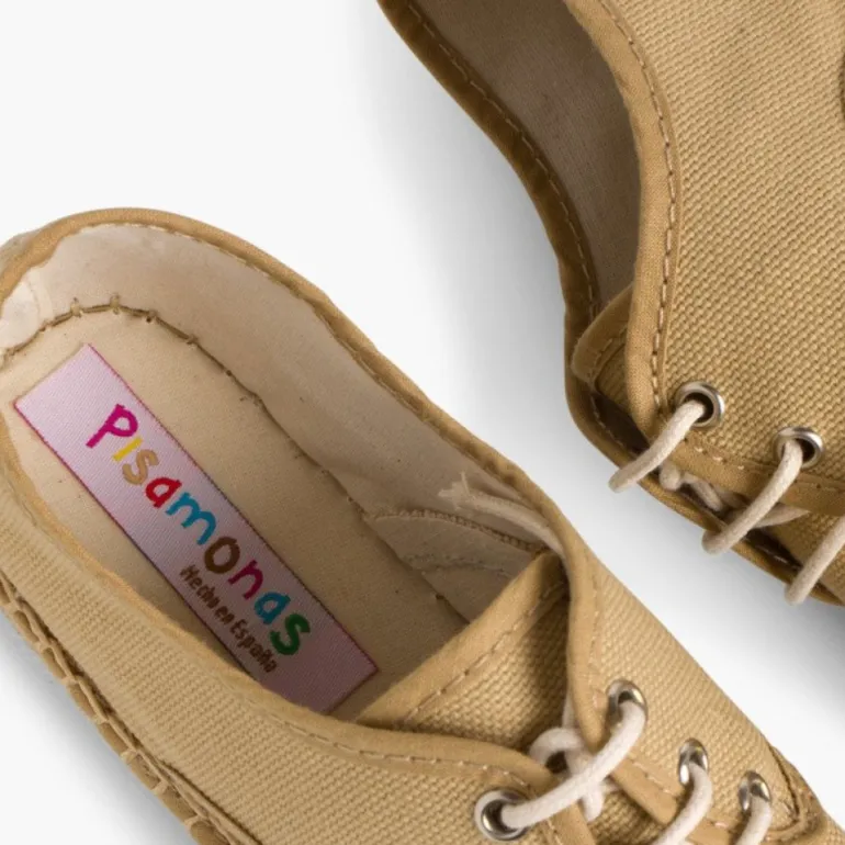 Menina Pisamonas Sapatos Blucher De Lona Com Sola Alpargata