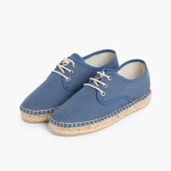 Menina Pisamonas Sapatos Blucher De Lona Com Sola Alpargata