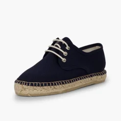 Menina Pisamonas Sapatos Blucher De Lona Com Sola Alpargata