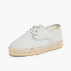 Menina Pisamonas Sapatos Blucher De Lona Com Sola Alpargata