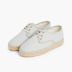 Menina Pisamonas Sapatos Blucher De Lona Com Sola Alpargata