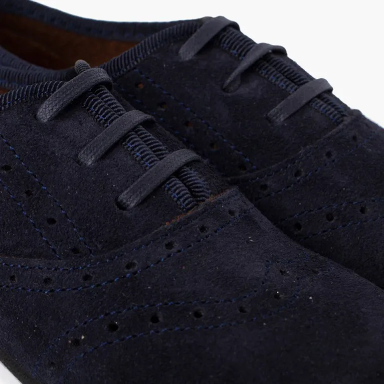 Menina Pisamonas Sapatos Blucher Menina E Mulher Camurca
