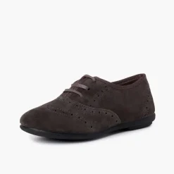 Menina Pisamonas Sapatos Blucher Menina E Mulher Camurca