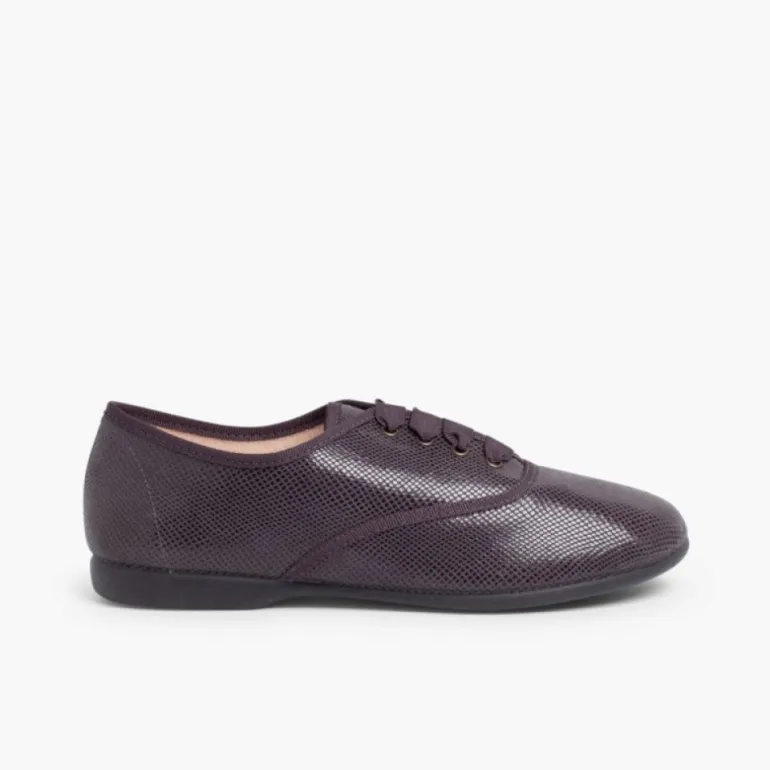Menina Pisamonas Sapatos Blucher Menina E Mulher Tipo Serpente