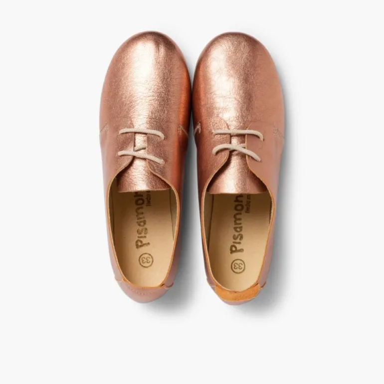 Menina Pisamonas Sapatos Blucher Menina E Mulher Metalizados