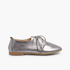 Menina Pisamonas Sapatos Blucher Menina E Mulher Metalizados