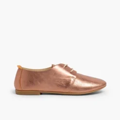 Menina Pisamonas Sapatos Blucher Menina E Mulher Metalizados