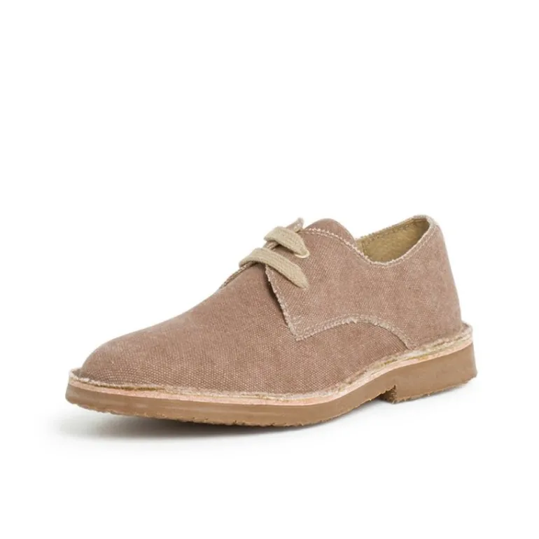 Menino Pisamonas Sapatos Blucher Tela De Saco