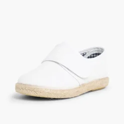 Menina Pisamonas Sapatos Blucher Tiras Aderentes Sola Alpargata