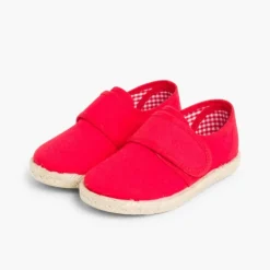 Menina Pisamonas Sapatos Blucher Tiras Aderentes Sola Alpargata