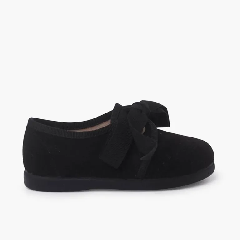 Menina Pisamonas Sapatos Crianca Tipo Blucher Com Laco E Picotados