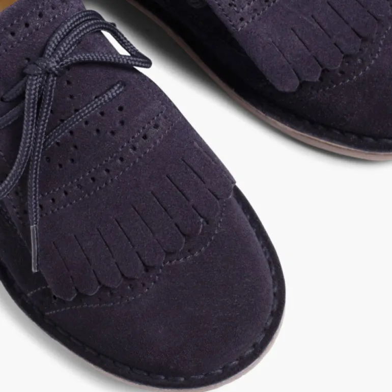 Menina Pisamonas Sapatos De Carneira Com Franjas