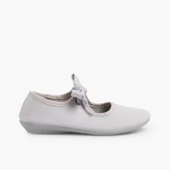 Menina Pisamonas Sapatos De Tela Nortenas Com Laco
