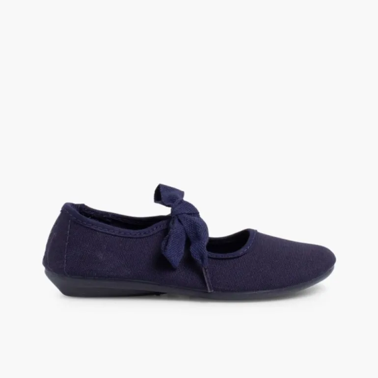 Menina Pisamonas Sapatos De Tela Nortenas Com Laco