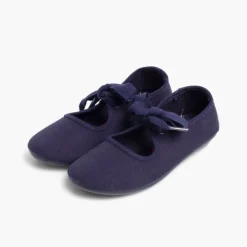 Menina Pisamonas Sapatos De Tela Nortenas Com Laco