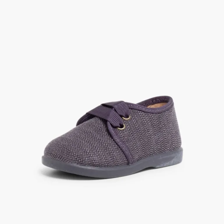 Menino Pisamonas Sapatos De Tela Tipo Blucher Menino