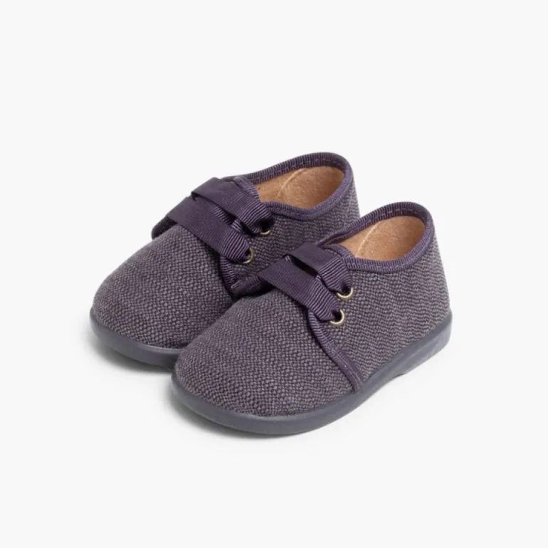 Menino Pisamonas Sapatos De Tela Tipo Blucher Menino