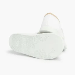 Menina Pisamonas Sapatos De Tela Tira Aderente Fina Com Laco