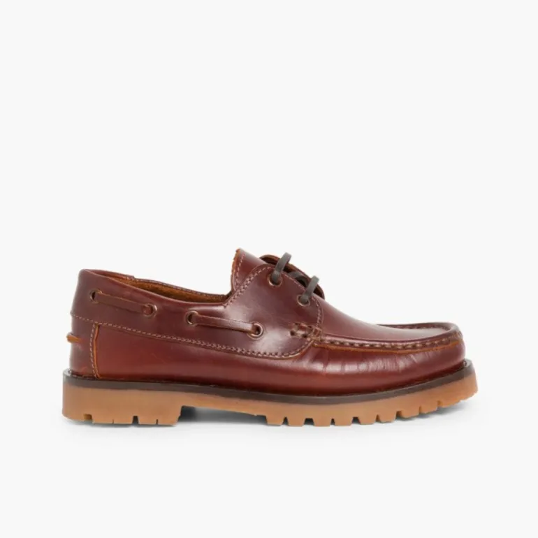 Menino Pisamonas Sapatos De Vela Com Atacadores