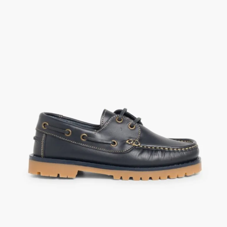 Menino Pisamonas Sapatos De Vela Com Atacadores
