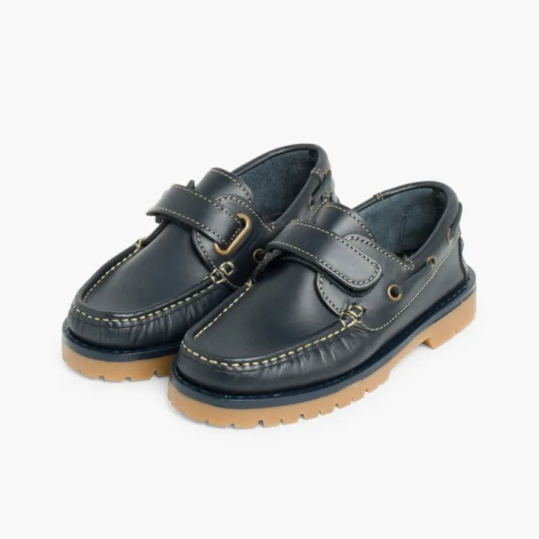 Menino Pisamonas Sapatos De Vela Com Tiras Aderentes