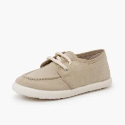 Menino Pisamonas Sapatos De Vela Lona Eco Sola Branca