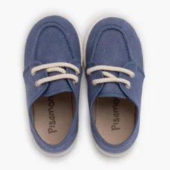 Menino Pisamonas Sapatos De Vela Lona Eco Sola Branca