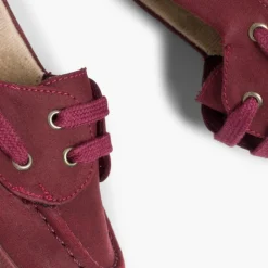Menino Pisamonas Sapatos De Vela Lona Encerada Com Atacadores