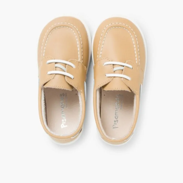 Menino Pisamonas Sapatos De Vela Pele Lavavel