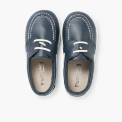 Menino Pisamonas Sapatos De Vela Pele Lavavel