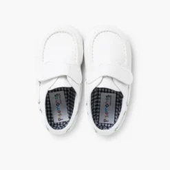 Menino Pisamonas Sapatos De Vela Tela Fecho Tiras Aderentes