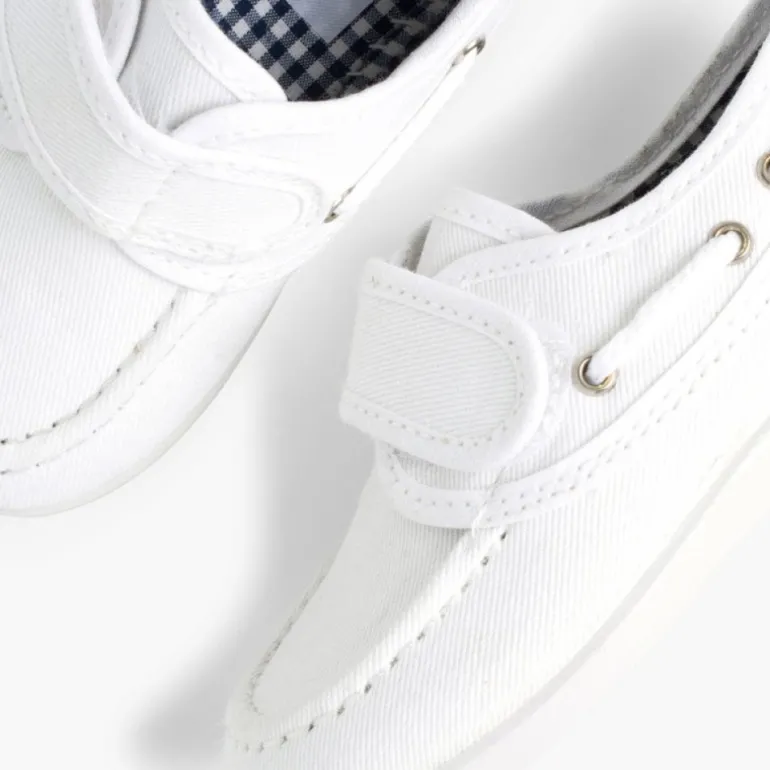Menino Pisamonas Sapatos De Vela Tela Fecho Tiras Aderentes