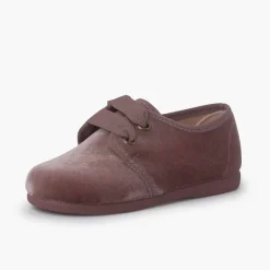 Menina Pisamonas Sapatos De Veludo Atacadores Gorgorao